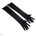 2022 Fashion Long Gloves Satin Opera Evening Party Prom Costume Glove Black Blue Gold Pink Party Gloves for Wedding Prom Club