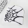 Knitting Spider Web Design Hat Skullies Beanies for Men Women Pullover Pile Cap Y2k Goth Warm Beanie Hats New Hip-hop Street Cap