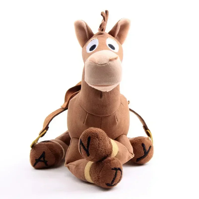 Toy Story Woody Sheriff Bass Bullseye Plush Toy Anime Horse Stuffed Doll Room Decoration Kawaii Peluches Kids Xmas Gift