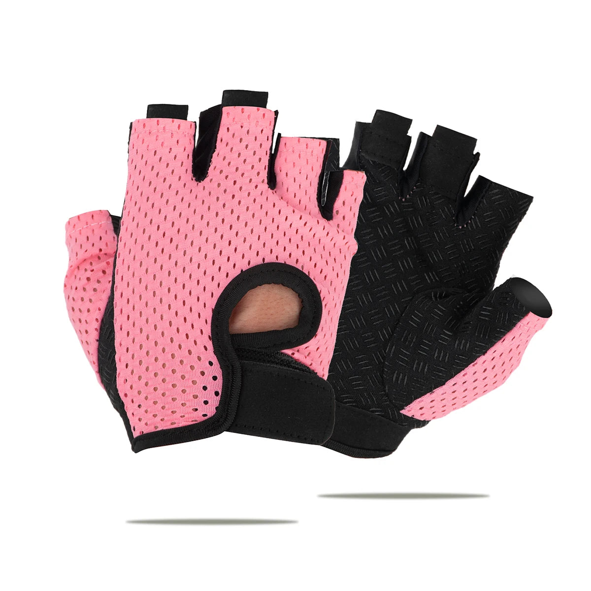 WRELS Gym Fitness Gloves For Women, Breathable Half Finger Anti-Slip Gloves For Bicycle Cycling Weight Lifting Yoga