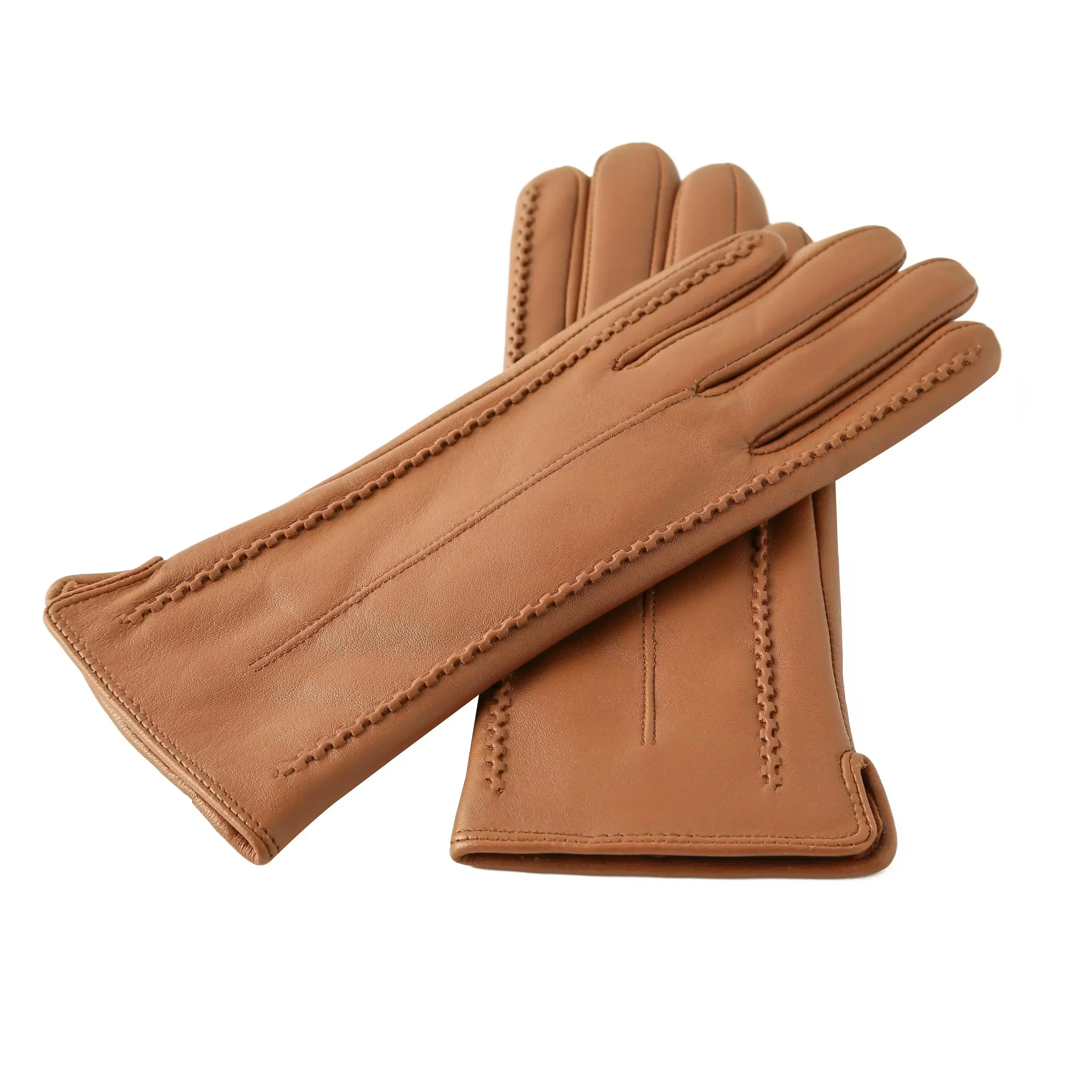 Women's Sheepskin Good Quality Gloves Winter Warm Plus Velvet Short Thin Touch Screen Driving Color Women's Leather Gloves