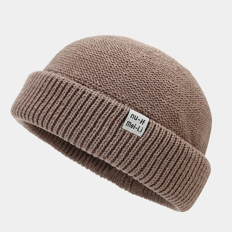 Hip Hop Beanie Knitted Hat Men Fashion Skullcap Autumn Women Winter Brimless Baggy Melon Cap Cuff Docker Fisherman Beanies Hat